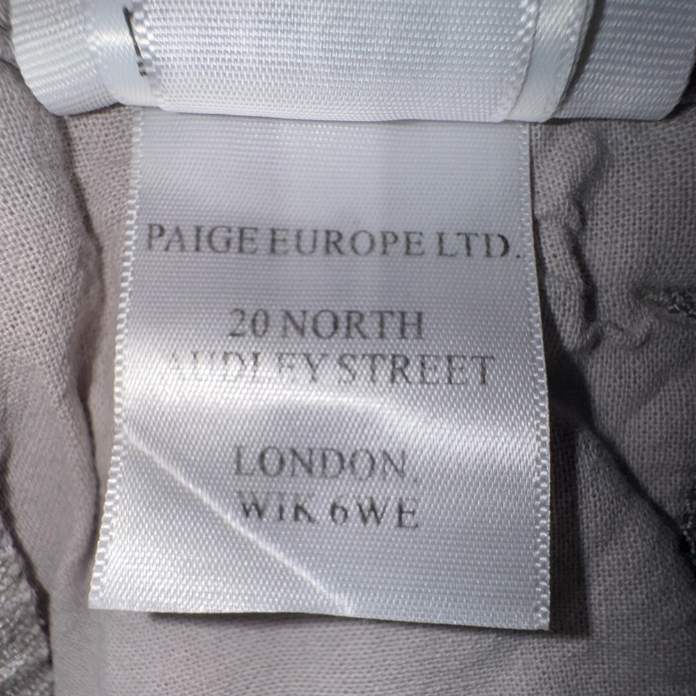 Paige Women's Mayslie Jogger Light Gray Mid Rise Zip Hem Stretch Pants Size 27 - Picture 9 of 16